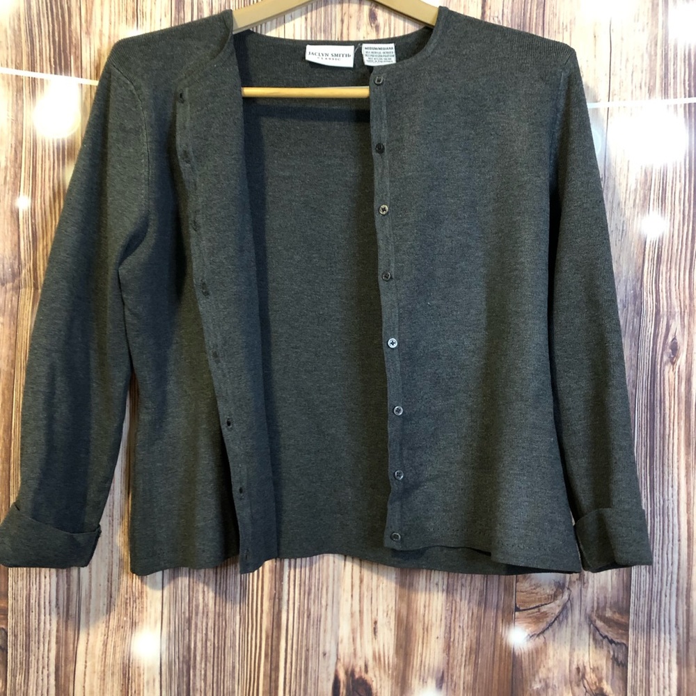 Button down sweater